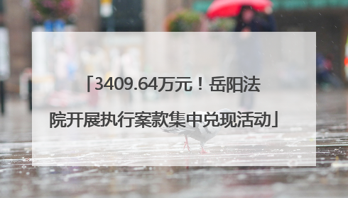 3409.64万元！岳阳法院开展执行案款集中兑现活动