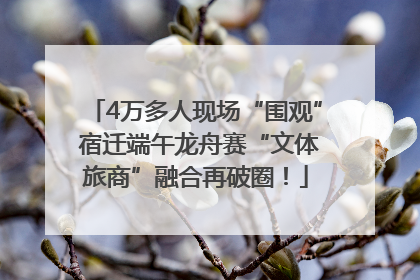4万多人现场“围观” 宿迁端午龙舟赛“文体旅商”融合再破圈！
