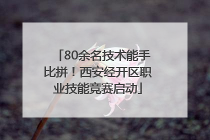 80余名技术能手比拼！西安经开区职业技能竞赛启动