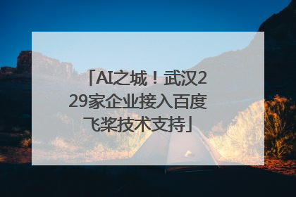 AI之城！武汉229家企业接入百度飞桨技术支持